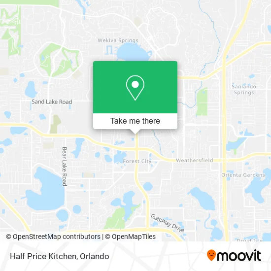 Half Price Kitchen map