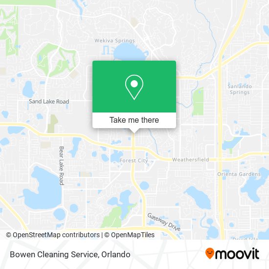 Mapa de Bowen Cleaning Service