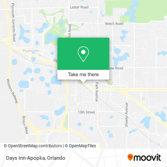 Mapa de Days Inn-Apopka