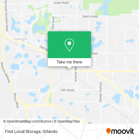 Mapa de Find Local Storage