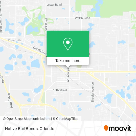 Mapa de Native Bail Bonds