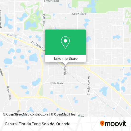 Mapa de Central Florida Tang Soo do