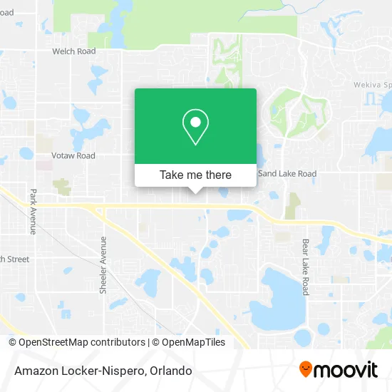 Amazon Locker-Nispero map