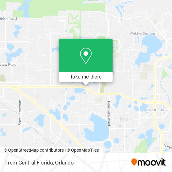 Mapa de Irem Central Florida
