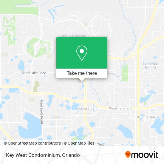 Key West Condominium map