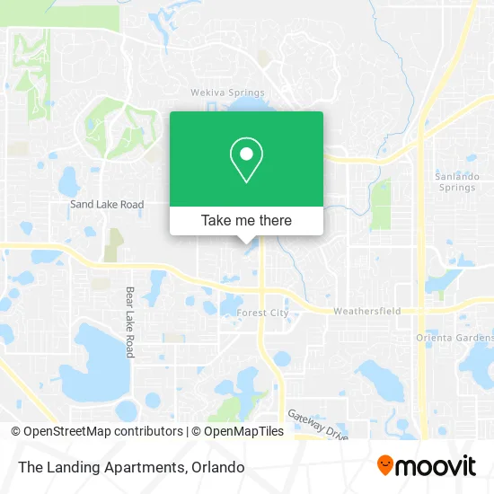The Landing Apartments map