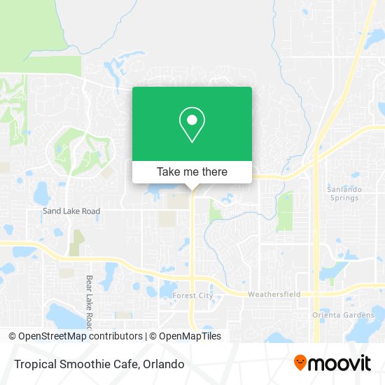 Tropical Smoothie Cafe map