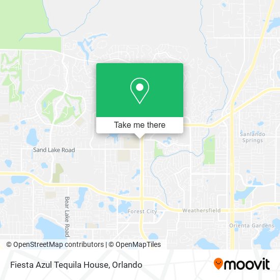 Mapa de Fiesta Azul Tequila House