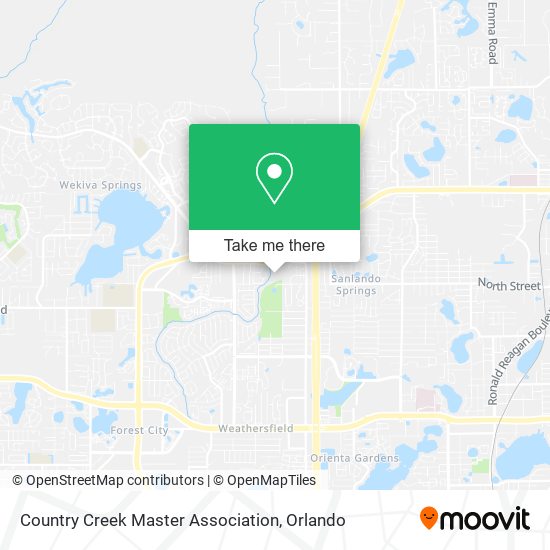 Country Creek Master Association map