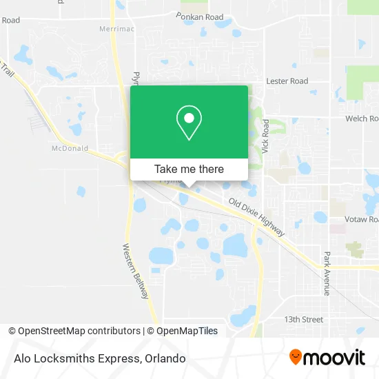 Alo Locksmiths Express map