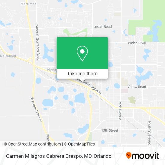 Carmen Milagros Cabrera Crespo, MD map