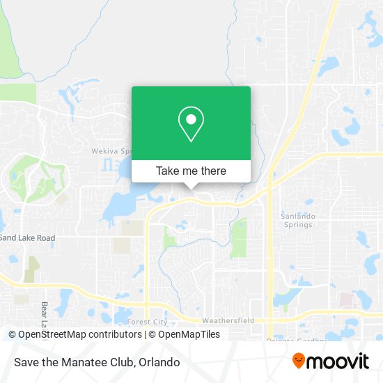 Save the Manatee Club map