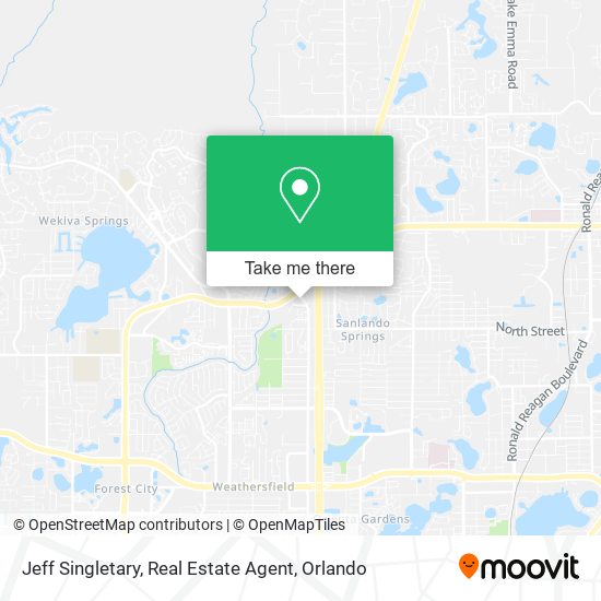 Jeff Singletary, Real Estate Agent map