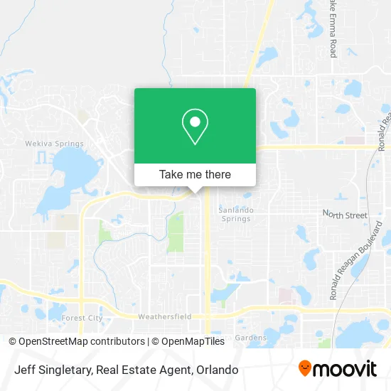 Mapa de Jeff Singletary, Real Estate Agent
