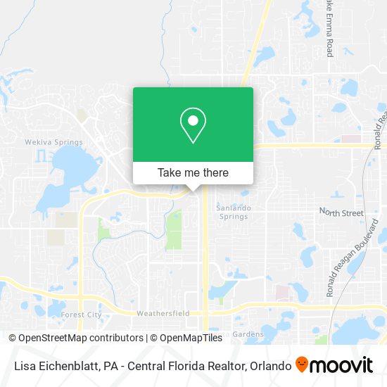 Lisa Eichenblatt, PA - Central Florida Realtor map