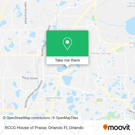 RCCG House of Praise, Orlando Fl map