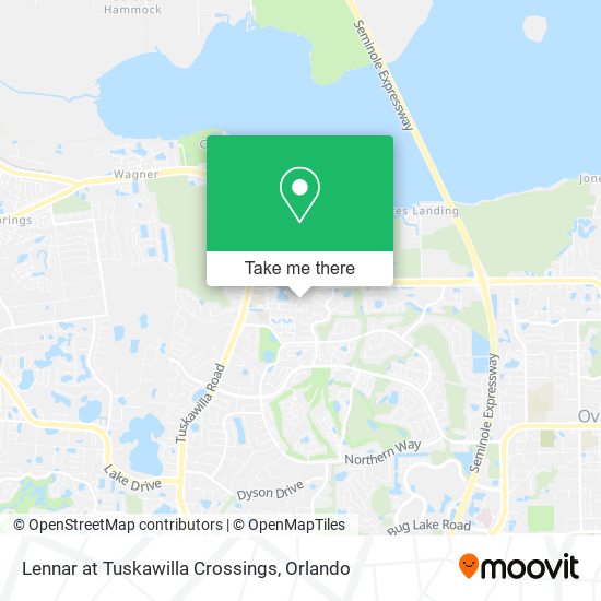 Lennar at Tuskawilla Crossings map