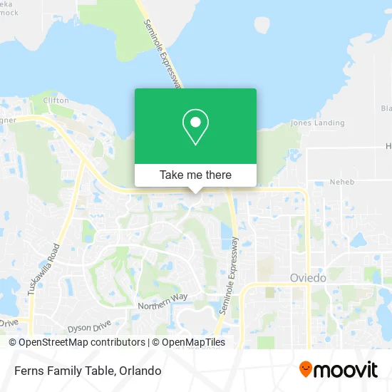 Ferns Family Table map