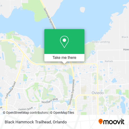 Black Hammock Trailhead map