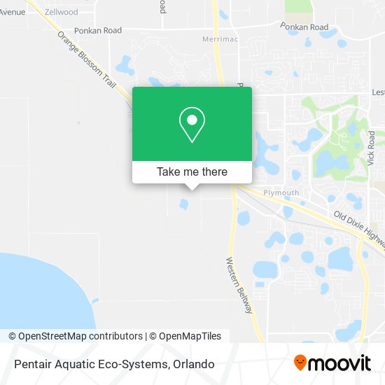 Mapa de Pentair Aquatic Eco-Systems