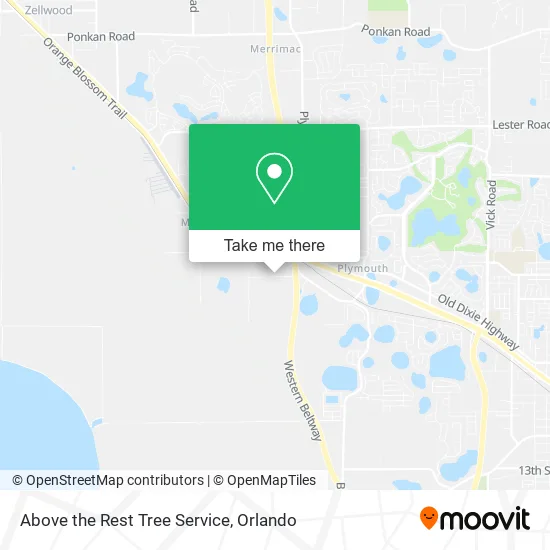 Above the Rest Tree Service map