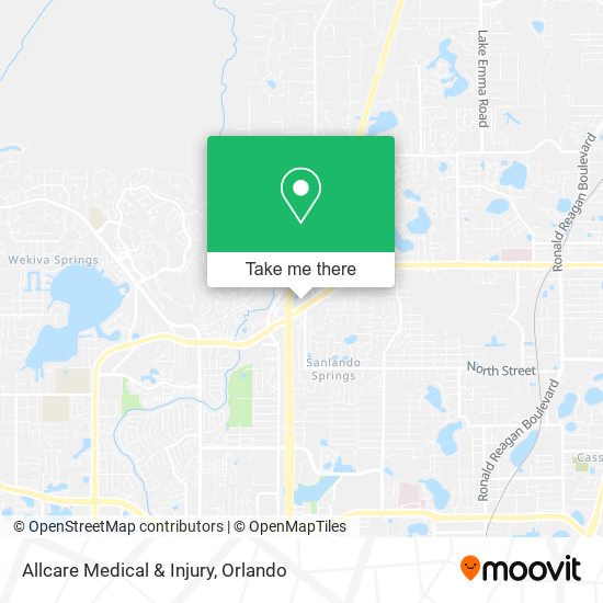 Allcare Medical & Injury map