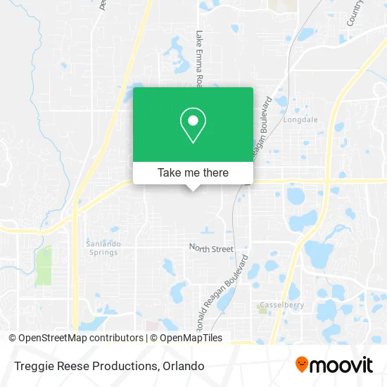 Treggie Reese Productions map