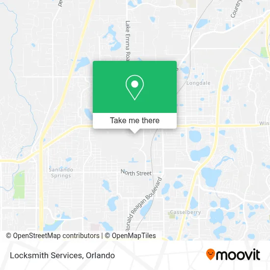 Locksmith Services map
