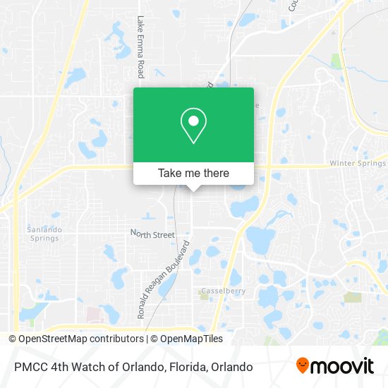 PMCC 4th Watch of Orlando, Florida map
