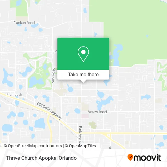 Mapa de Thrive Church Apopka