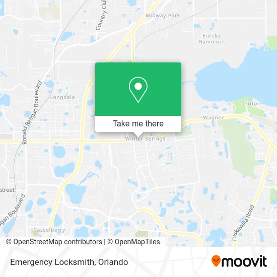 Emergency Locksmith map