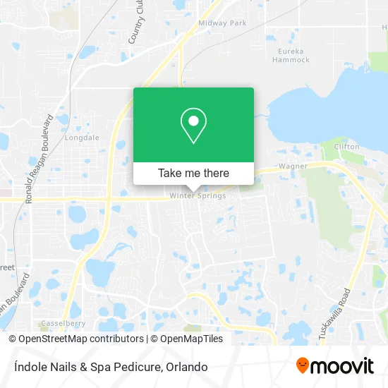 Índole Nails & Spa Pedicure map