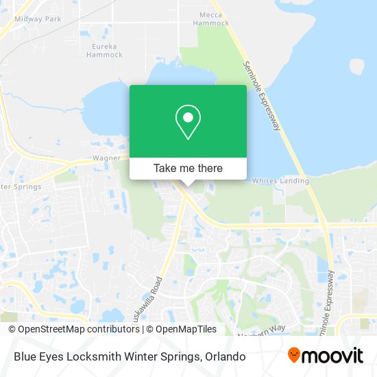 Mapa de Blue Eyes Locksmith Winter Springs