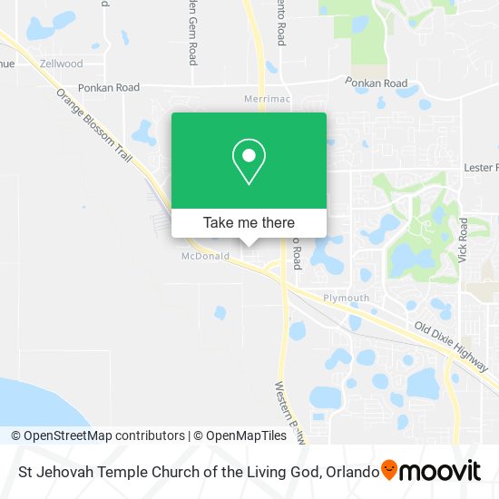 St Jehovah Temple Church of the Living God map