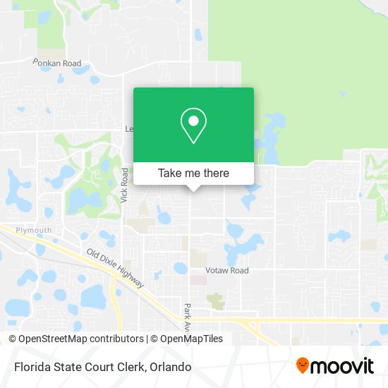 Florida State Court Clerk map