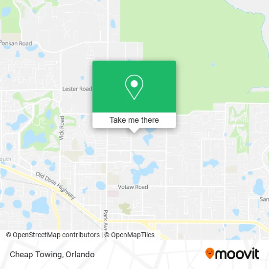 Mapa de Cheap Towing