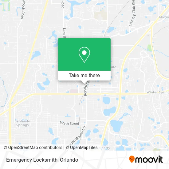Emergency Locksmith map