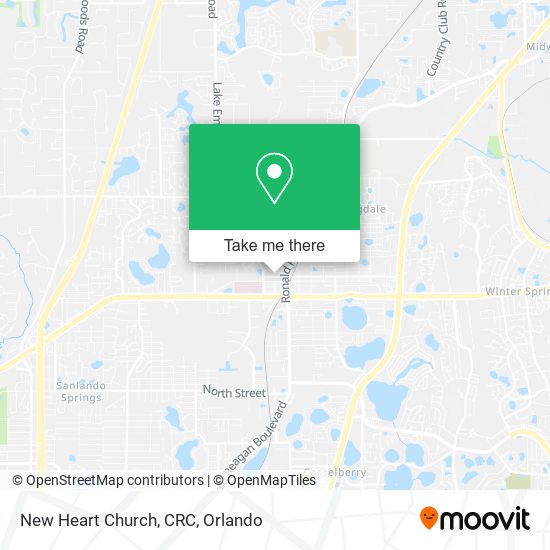 Mapa de New Heart Church, CRC
