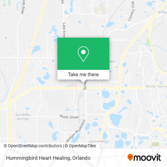 Hummingbird Heart Healing map