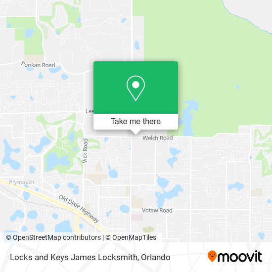 Locks and Keys James Locksmith map