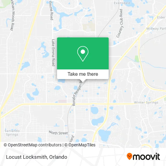 Locust Locksmith map