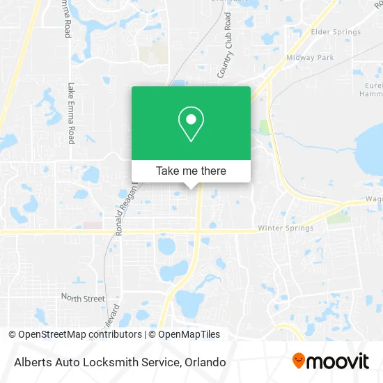 Mapa de Alberts Auto Locksmith Service