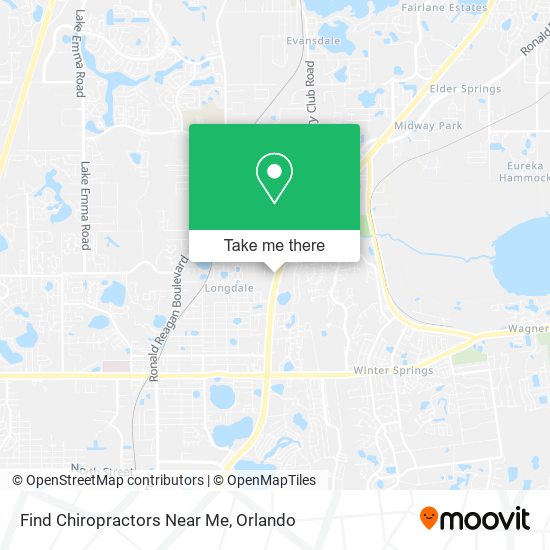 Mapa de Find Chiropractors Near Me