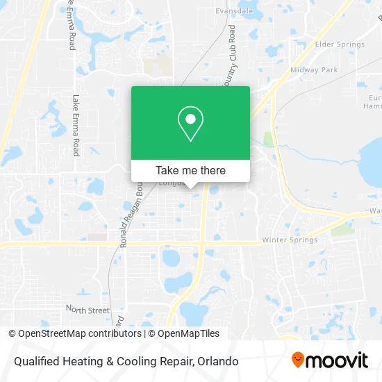 Mapa de Qualified Heating & Cooling Repair