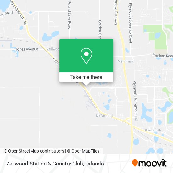 Zellwood Station & Country Club map