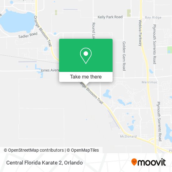 Mapa de Central Florida Karate 2