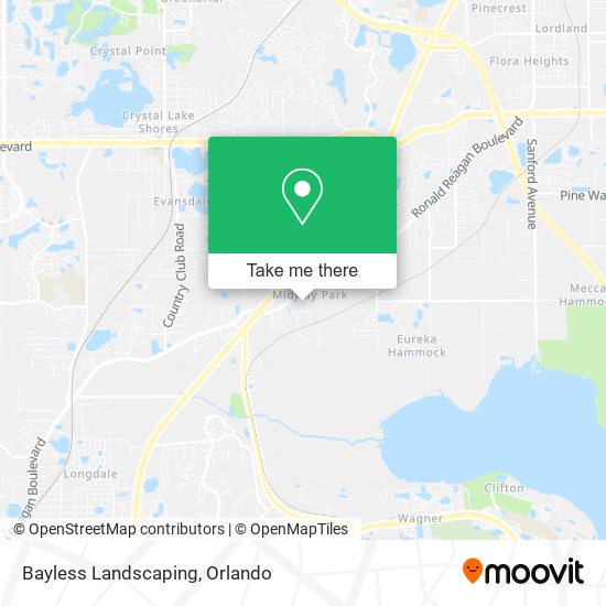 Bayless Landscaping map