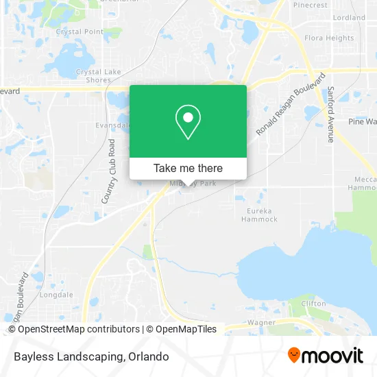 Bayless Landscaping map