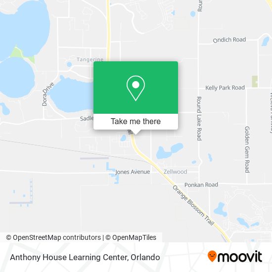 Anthony House Learning Center map