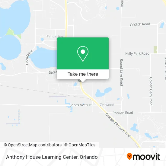 Anthony House Learning Center map